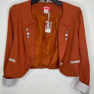 Women's Blazer-"Joy" in Brown, Size M